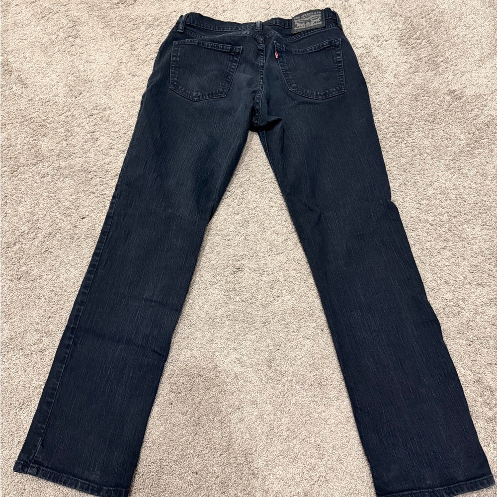 LEVIs Men’s Black Straight-Leg Jeans - Picture 5 of 6